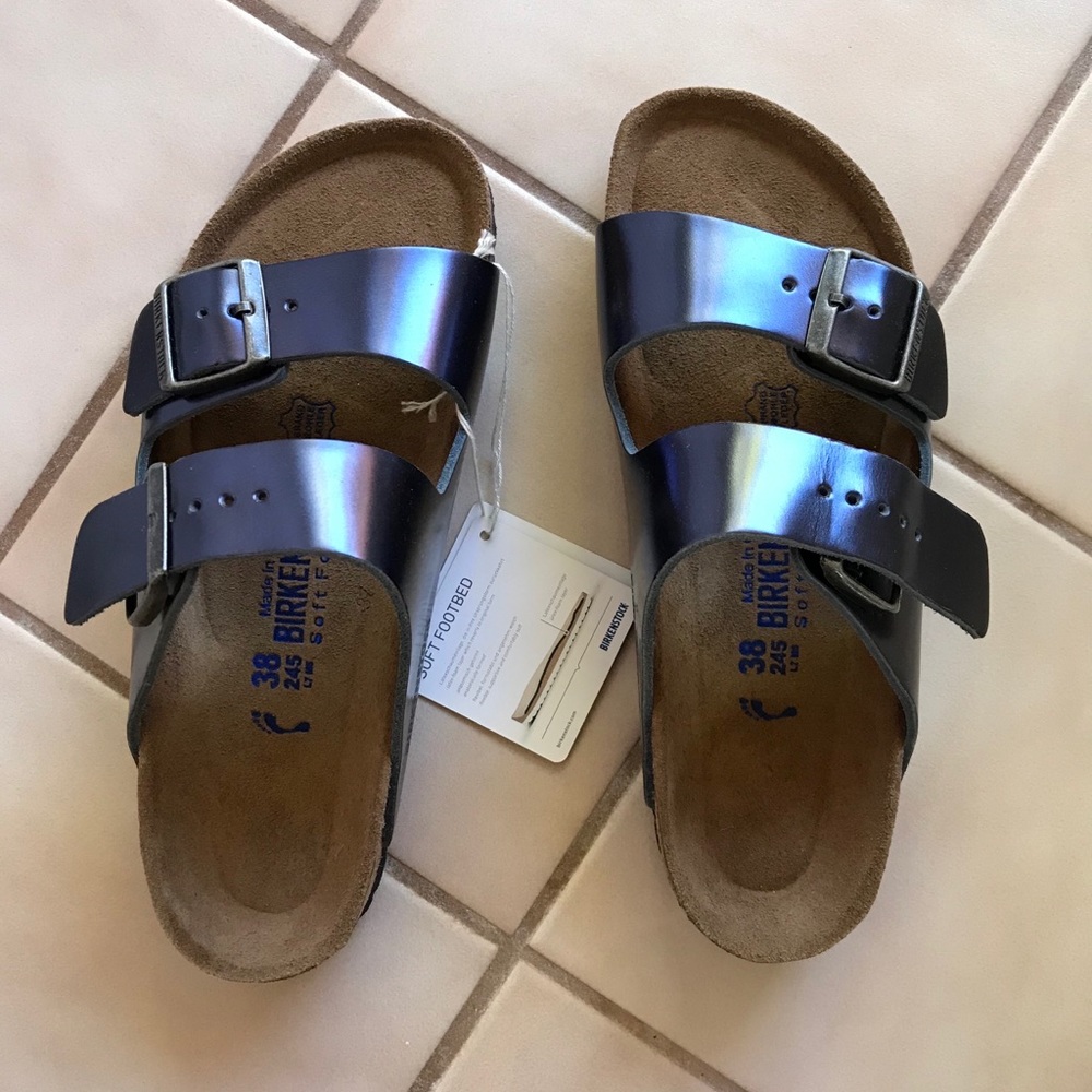 Birkenstock Dk Navy Arizona Soft Footbed